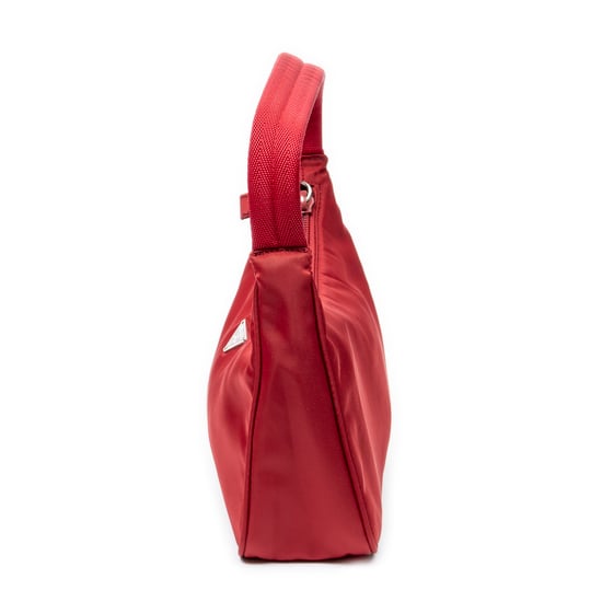 Prada Vintage Mini Zip Hobo en rojo Lienzo - Image 3