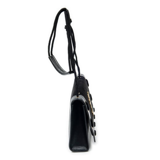 Yves Saint Laurent Medium Rope Stitch Kate Crossbody  en  negro Cuero de ternero - Image 4