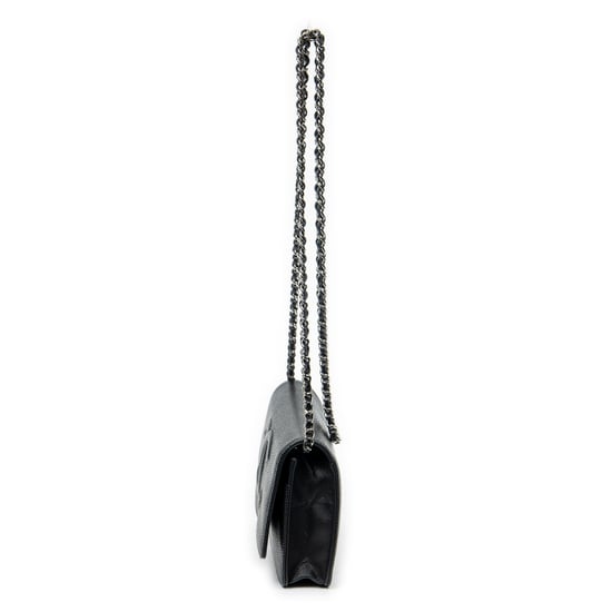 Chanel CC Classic Chain Wallet en negro Cuero de ternero - Image 3