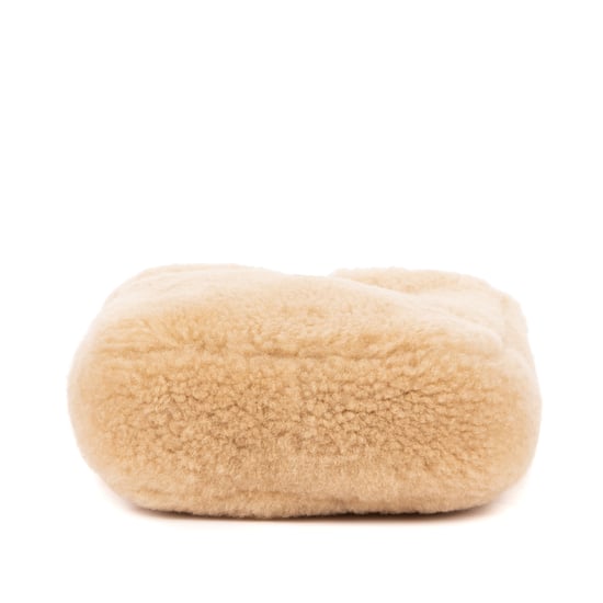 Yves Saint Laurent 5 à 7 Shearling Bucket Mini en  beige Cuero de becerro - Image 6