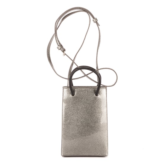 Balenciaga Shopping North South Phone Holder en gris Cuero de ternero - Image 5