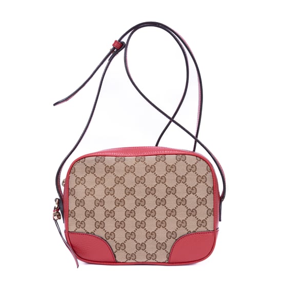 Gucci GG Canvas Bree Camera en beige Cuero de ternero - Image 1
