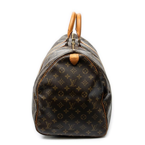 Louis Vuitton Keepall 55 en  marrón Lienzo recubierto - Image 4