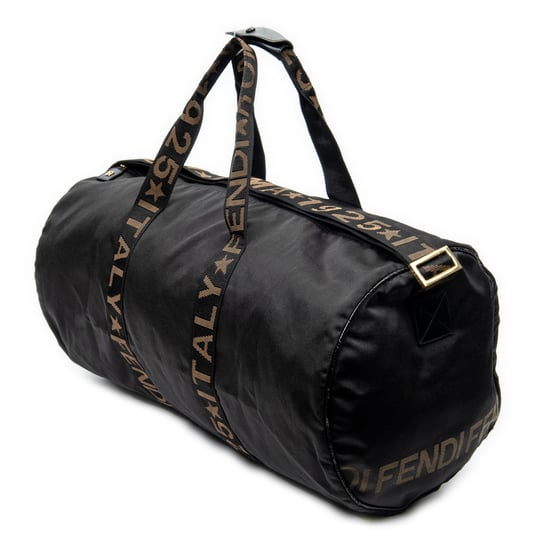 Fendi Vintage Large Logo Duffle en negro Lienzo - Image 2