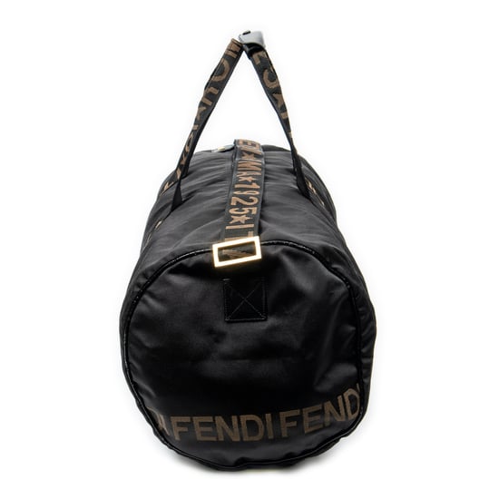 Fendi Vintage Large Logo Duffle en negro Lienzo - Image 3