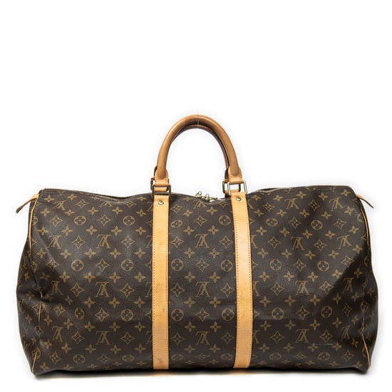 Louis Vuitton Keepall 55 en  marrón Lienzo recubierto - Image 5