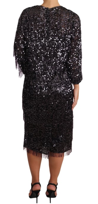 Vestido Midi de Lentejuelas con Corte Relajado - Image 2