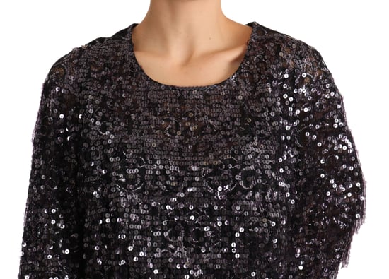 Vestido Midi de Lentejuelas con Corte Relajado - Image 3