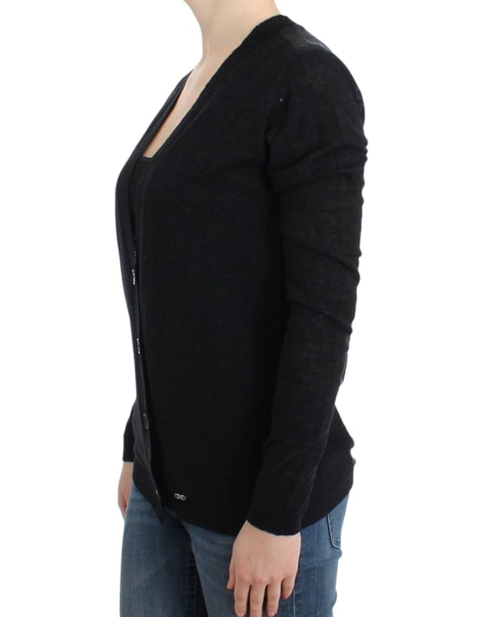 Cardigan de alpaca gris de Costume National - Image 2