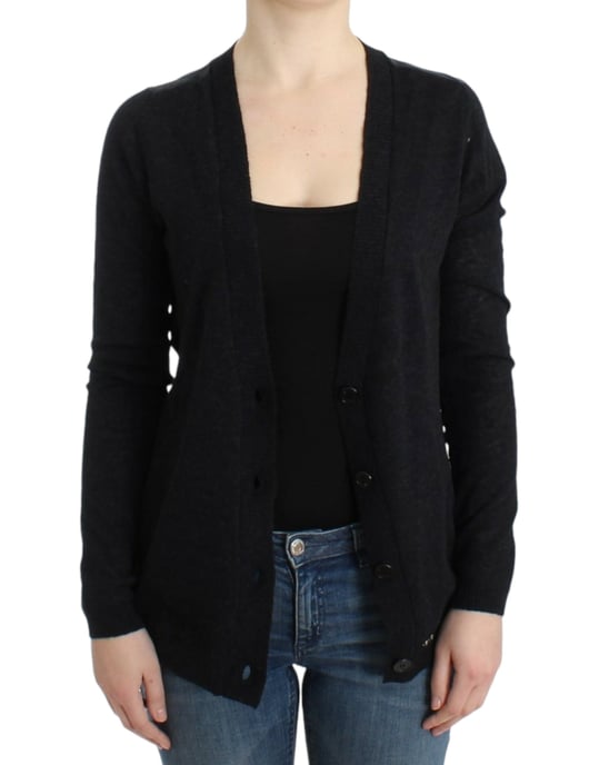Cardigan de alpaca gris de Costume National - Image 5