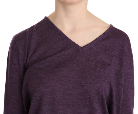 TOP DE PULLOVER LARGO DE MANGA LARGA EN VIOLETA BYBLOS - Image 4