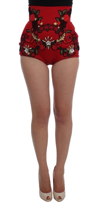 Shorts Bordados de Cintura Alta Dolce Gabbana - Image 1