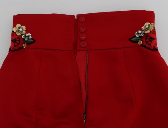 Shorts de Cintura Alta con Bordado Floral Dolce Gabbana - Image 5