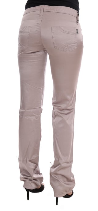Jeans Slim Fit de Algodón Beige Costume National - Image 4