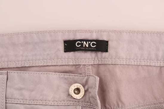 Jeans Slim Fit de Algodón Beige Costume National - Image 6