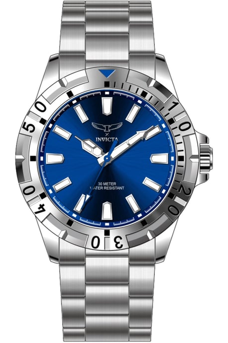 Invicta Specialty 69041 Reloj de Hombre - Movimiento de Cuarzo - Metal con Esfera Azul - 42 mm - Image 1