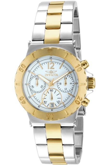 Invicta Specialty 14855 Reloj de Mujer - Movimiento de Cuarzo - Acero Inoxidable con Esfera Blanca - 38 mm - Image 1