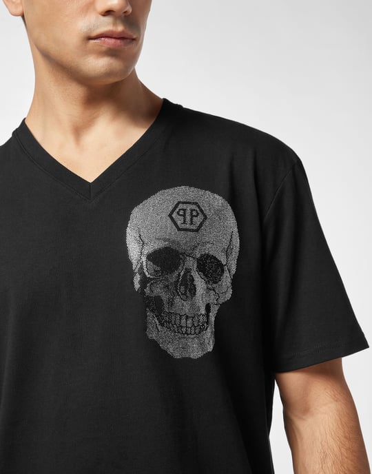 Camiseta Cuello Pico Ss Skull - Image 4