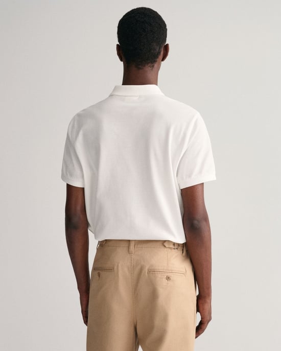 GANT Mens Regular Fit Short Sleeve Shield Logo Pique Polo - Image 3