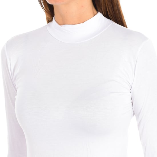 Camiseta Interior de Manga Larga de Bambú para Mujeres Q712 - Image 2
