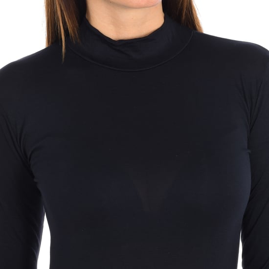 Camiseta Interior de Manga Larga de Bambú para Mujeres Q712 - Image 2