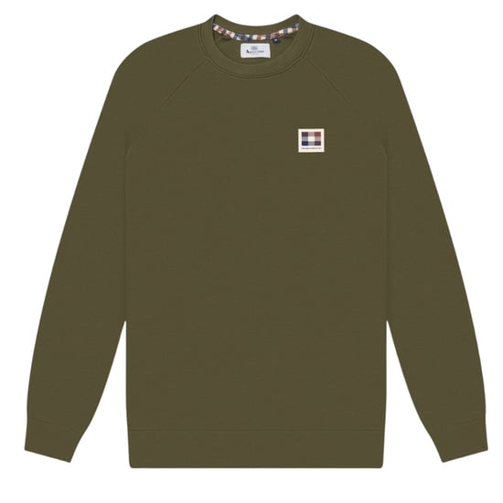 Sudadera Aquascutum Active Patch Crewneck Verde Militar - Image 1