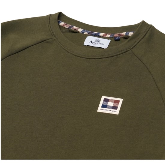 Sudadera Aquascutum Active Patch Crewneck Verde Militar - Image 4