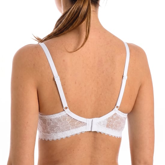 Sostenedor triangular de encaje floral para mujer, sin aros - Image 3