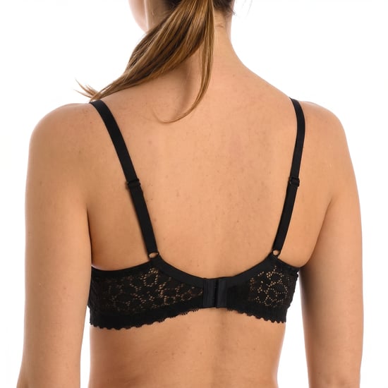 Sujetador triangular sin aros de encaje floral para mujer - Image 3