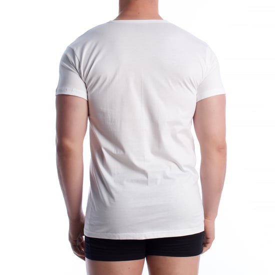 Camiseta Interior de Algodón de Manga Corta para Hombre Q1004 - Image 3