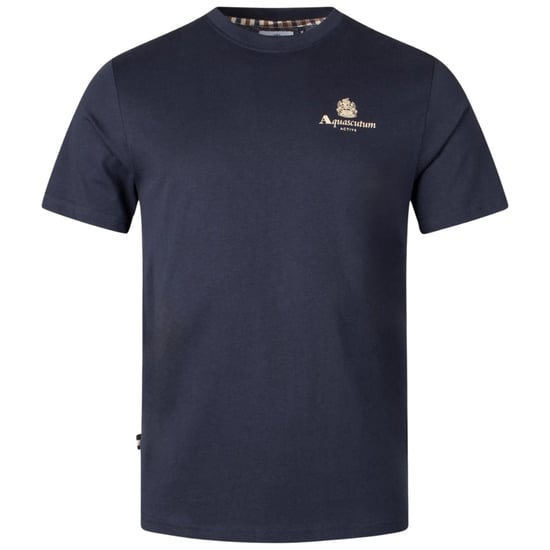 Camiseta Aquascutum Active Con Logo Pequeño, Color Azul Marino - Image 1