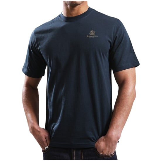 Camiseta Aquascutum Active Con Logo Pequeño, Color Azul Marino - Image 4
