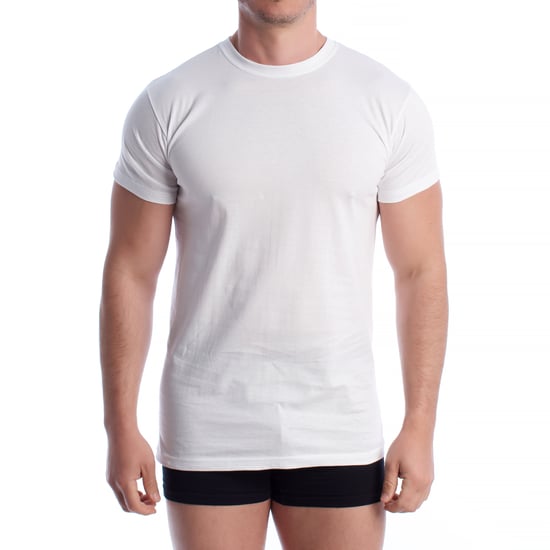 Camiseta interior de algodón de manga corta para hombre Q1003 - Image 1