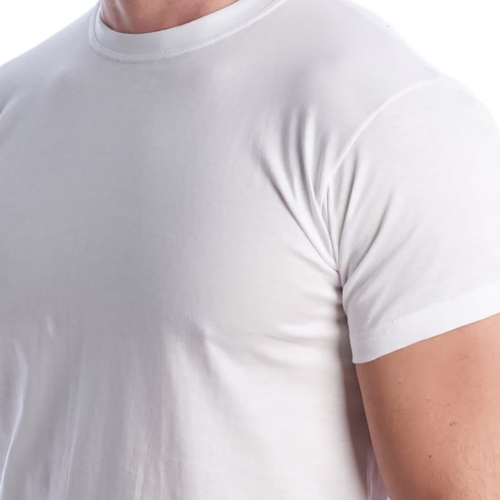 Camiseta interior de algodón de manga corta para hombre Q1003 - Image 2