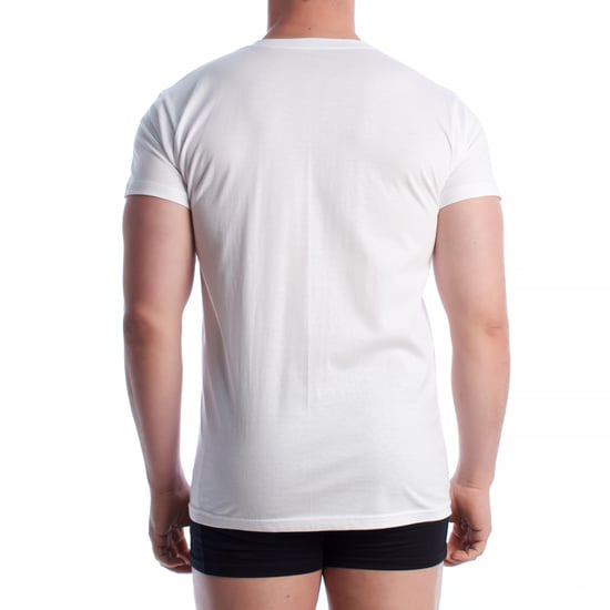 Camiseta interior de algodón de manga corta para hombre Q1003 - Image 3