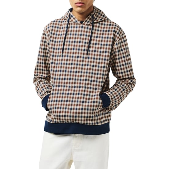 Sudadera Con Capucha Aquascutum Active Club Check Azul Marino - Image 3