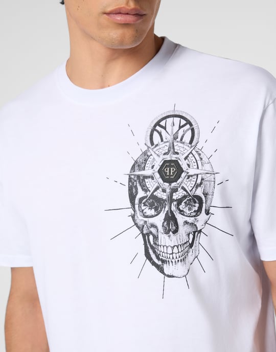 Round Neck T-Shirt Skull Tattoo - Image 3