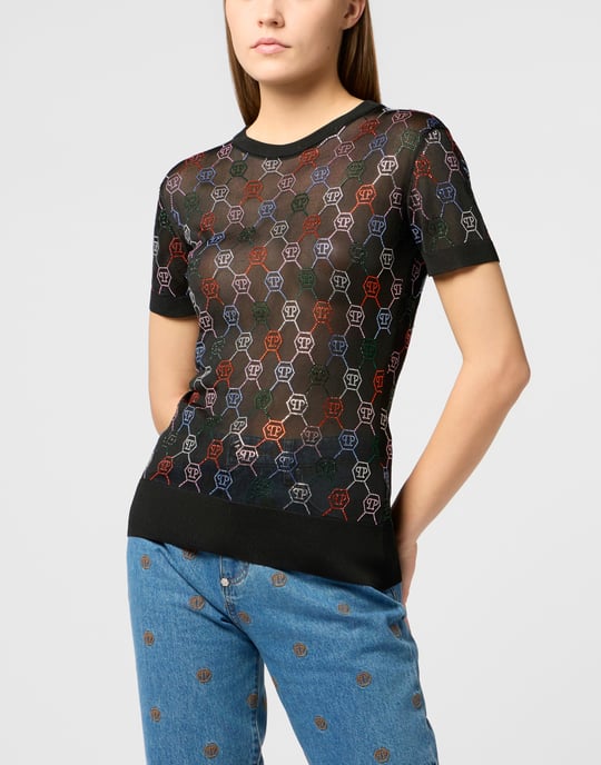 Knitted Sexy Pure Fit T-Shirt Multicolor Monogram - Image 2