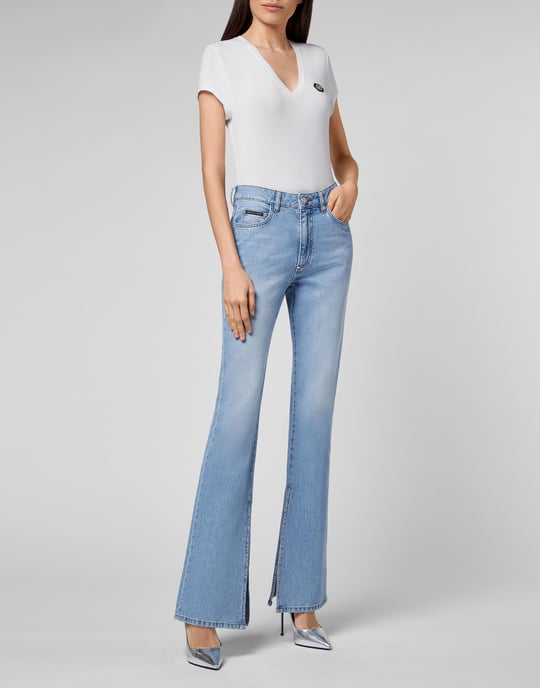 Vaqueros Flare Fit Iconic Plein - Image 4