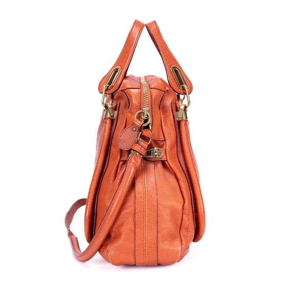Chloé Medium Paraty Medium en  naranja Cuero de ternero - Image 4