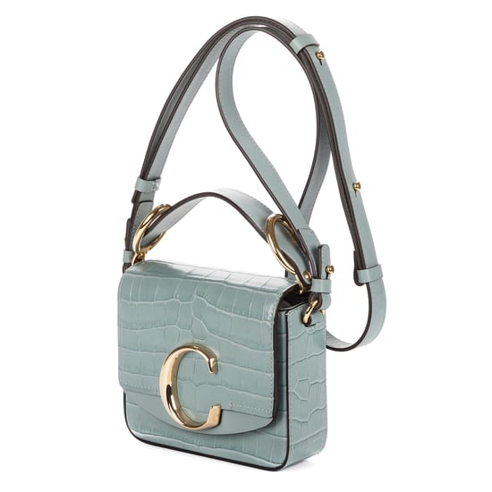 Chloé Mini C Bag Mini en  azul Cuero de ternero - Image 2