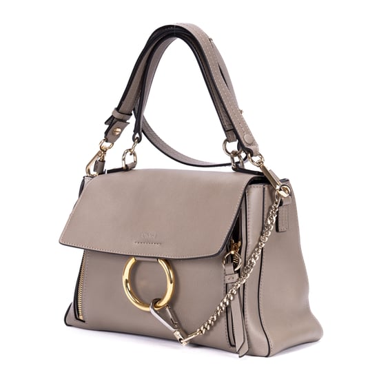 Chloé Faye Day Small en  gris Cuero de ternera - Image 2