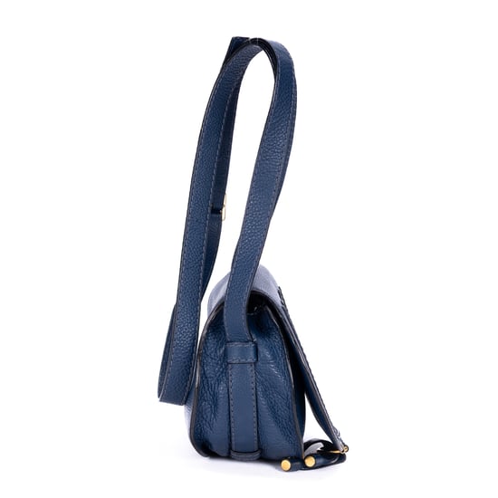 Chloé Small Marcie Saddle Small en  Marina Cuero de ternero - Image 4