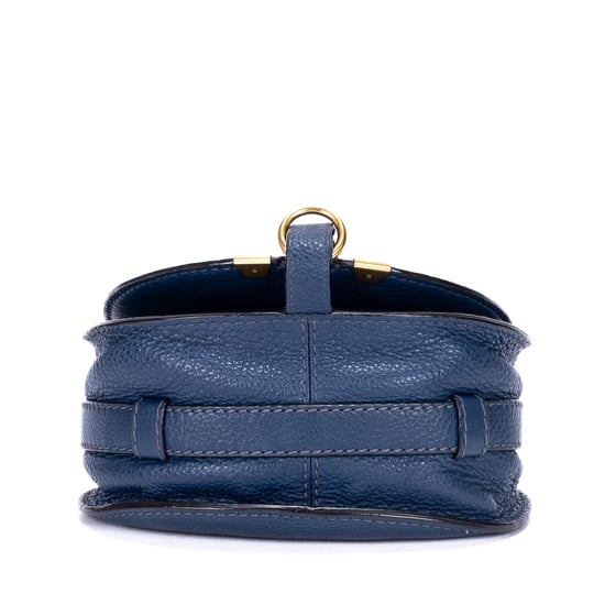 Chloé Small Marcie Saddle Small en  Marina Cuero de ternero - Image 6