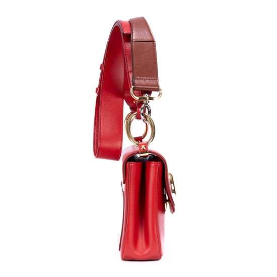 Chloé Medium C Bag Medium en  rojo Cuero de ternera - Image 4