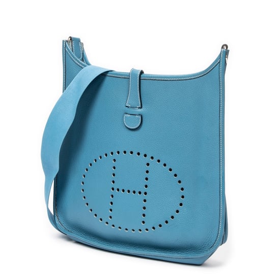 Hermès Evelyne I GM en  Blue Cuero de ternero - Image 2