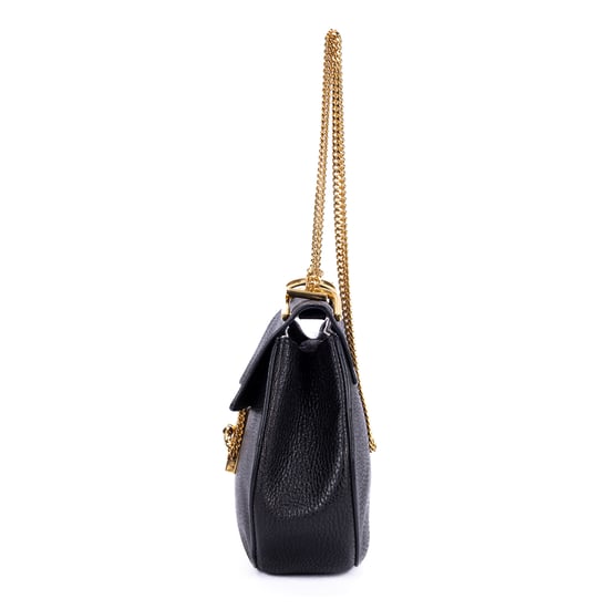 Chloé Small Drew  en  negro Cuero de ternero - Image 3