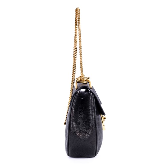 Chloé Small Drew  en  negro Cuero de ternero - Image 4