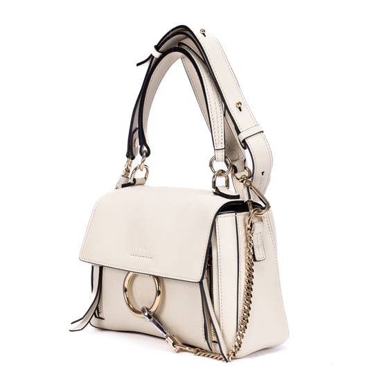 Chloé Faye Backpack Mini en  beige Cuero de ternera - Image 2