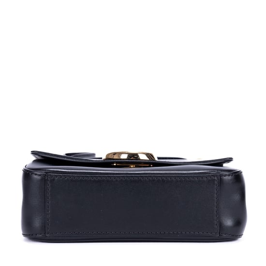 Chloé Small C Crossbody Small en negro Cuero de ternero - Image 6